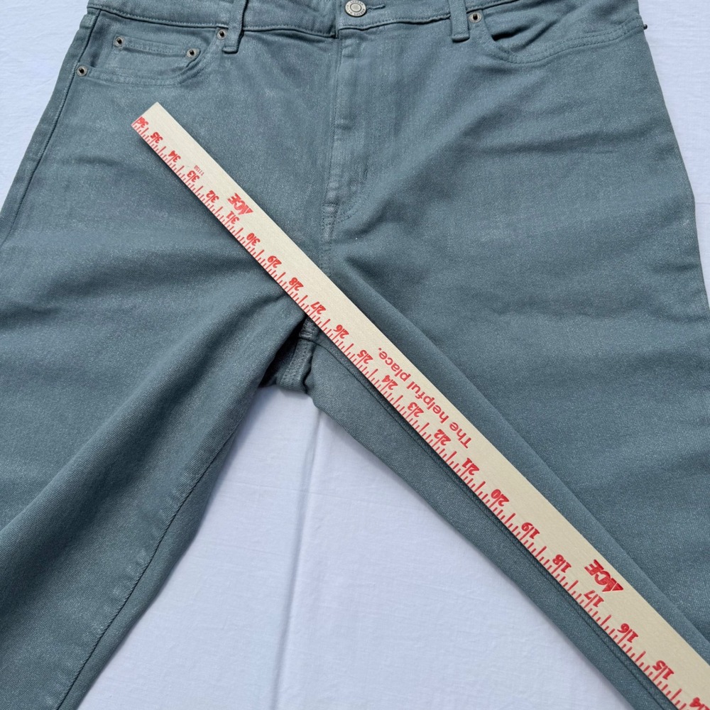 Lauren Ralph Lauren LRL Jeans Womens 16 Blue Coated Skinny Stretch Denim - Picture 7 of 7